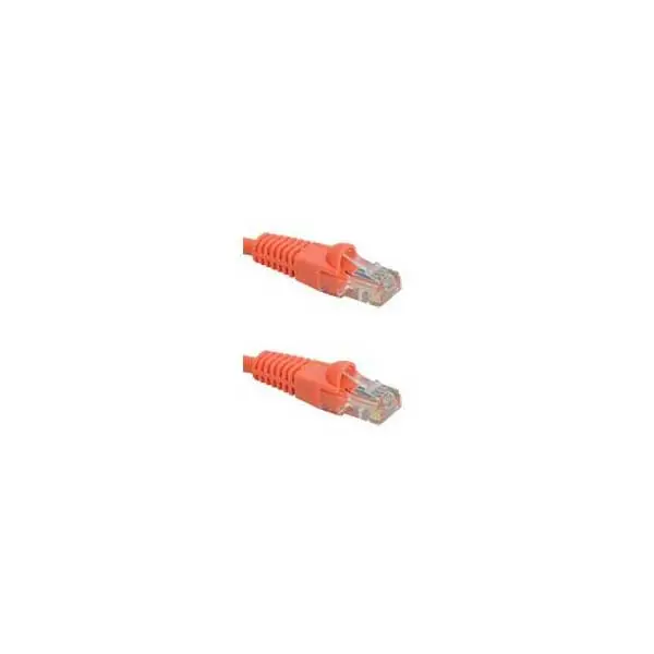 Orange Cat5E Booted Patch Cable – 14-Foot Ethernet Network Cord 1