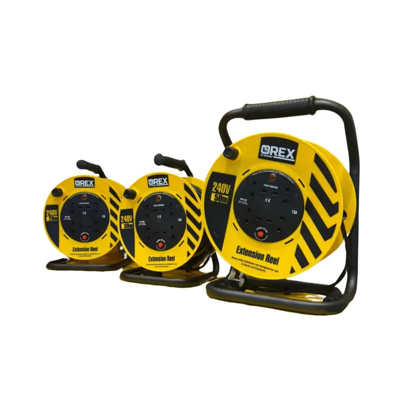 Orex Ecr-O 4-Outlet Cable Reel – Heavy-Duty Retractable Extension With Uk 3-Pin Socket (Model Ecr-O) 1