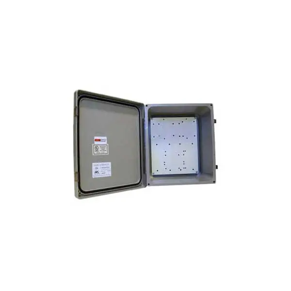 P3 Nema 4X Weatherproof Enclosure – 12" × 10" × 6", Gray, Ul Listed 1