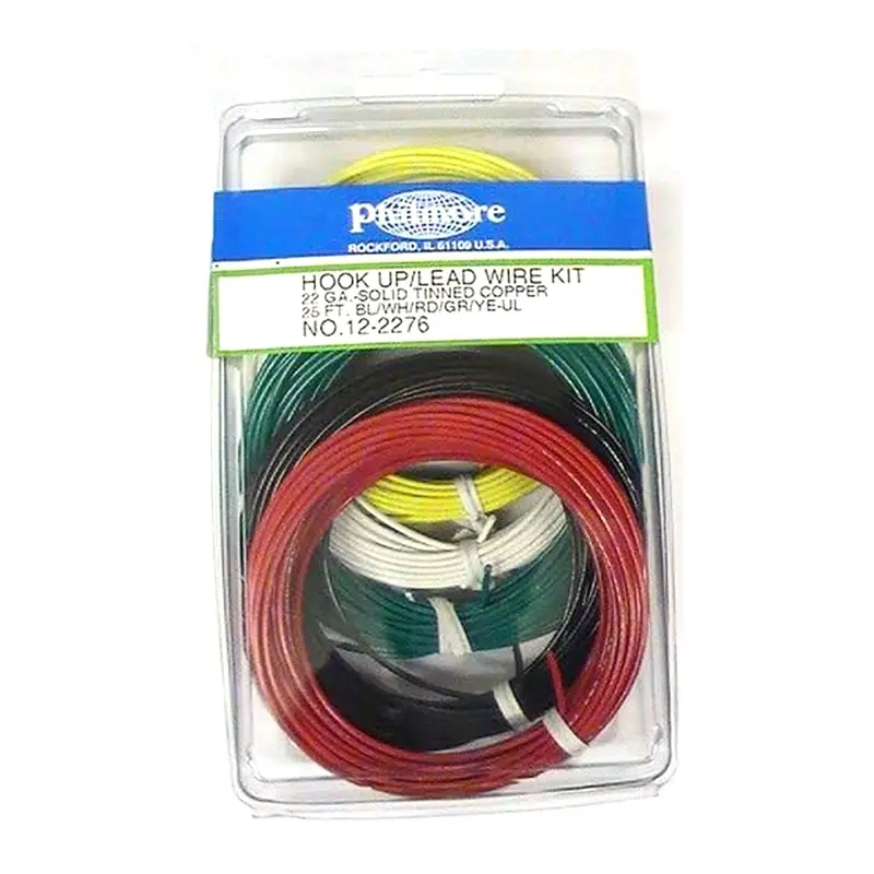 Philmore 125-Foot 22Awg Tinned Copper Hook-Up Wire Kit – 5-Color Bundle 1