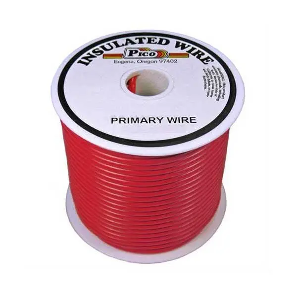 Pico Wiring 81181C – 35Ft Spool Of 18 Awg Red Stranded Pvc Electrical Wire 1