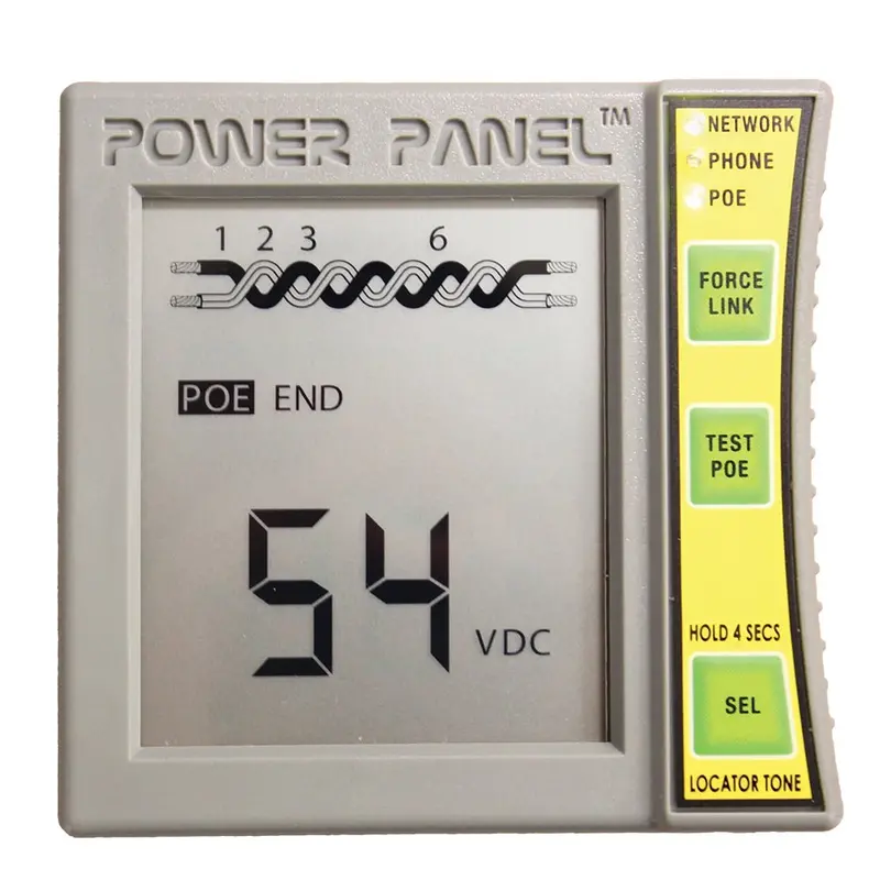 Power Panel Cat5/Cat6 Dvm & Poe Tester – Inline Version 1