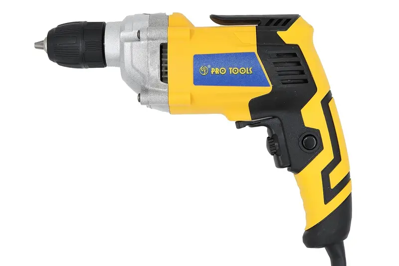 Pro Tools 1023-A 600W Keyless Chuck Electric Drill: Variable Speed, Dual Mode, Copper Motor 1