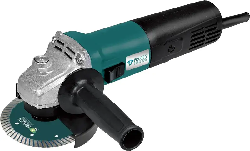 Progen 9102-Hg 4-Inch Double-Switch Angle Grinder – 1250W, 12,000 Rpm For Enhanced Safety & Precision Work 1