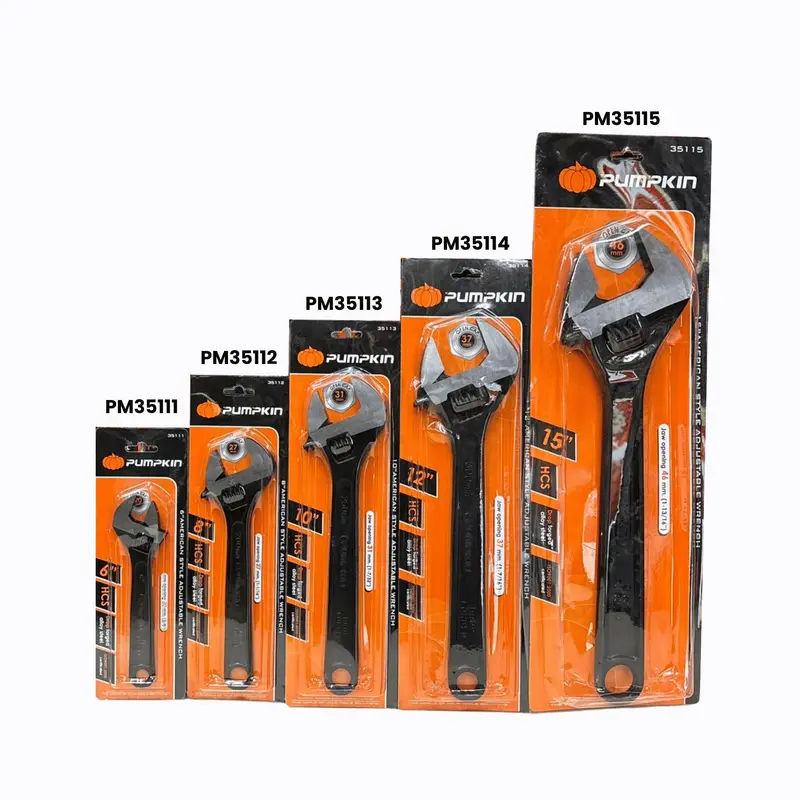 Pumpkin 15-Inch American-Style Adjustable Wrench – Black Oxide Finish, Pack Of 6 1