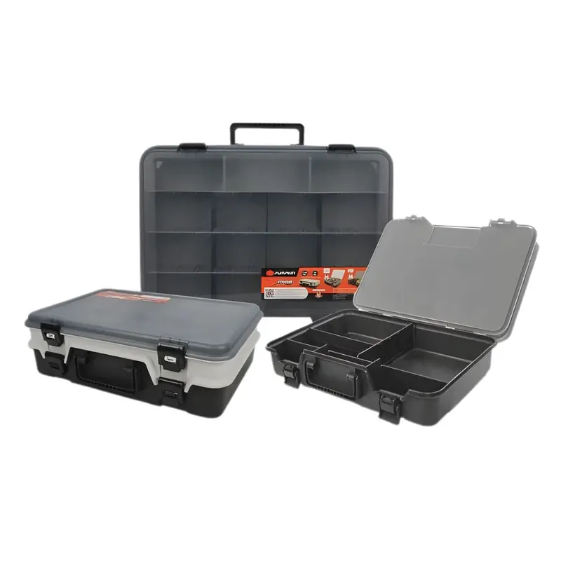 Pumpkin Pm20820 Heavy-Duty Plastic Storage Organizer – 22-Inch Modular Bin For Tools & Parts (6 Pcs) 1