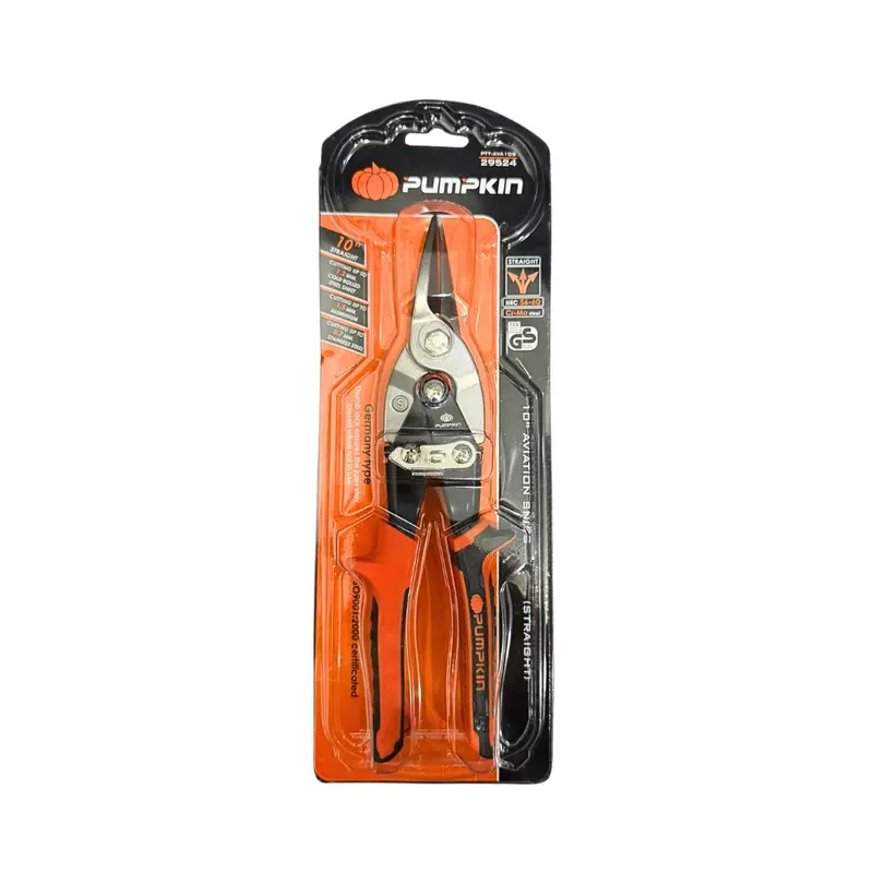 Pumpkin Straight-Cut Aviation Snips – 10-Inch, 6 Per Box | Pm29524 1