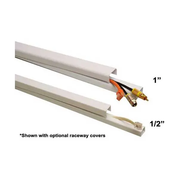 Quest Fwh-12411 White 4-Foot 1-Inch Raceway Wire Management System 1