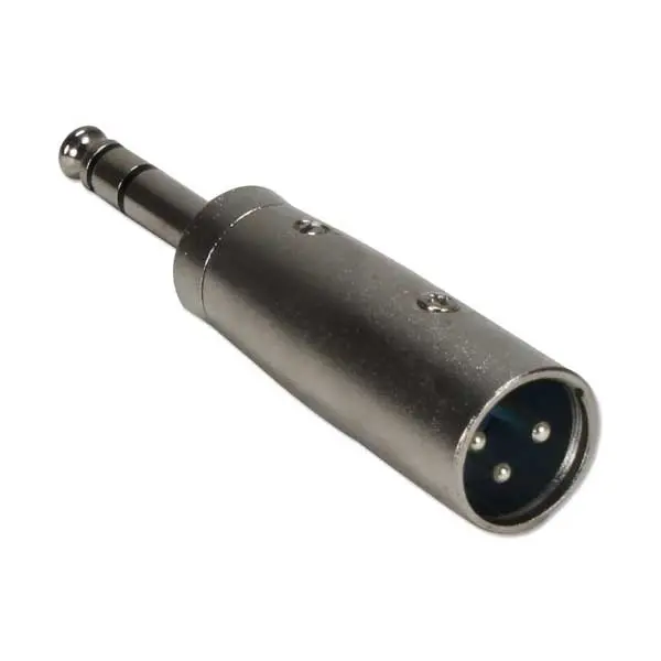 Qvs 1/4" To Xlr Male Audio Adapter – Balanced Line-Level Conversion 1