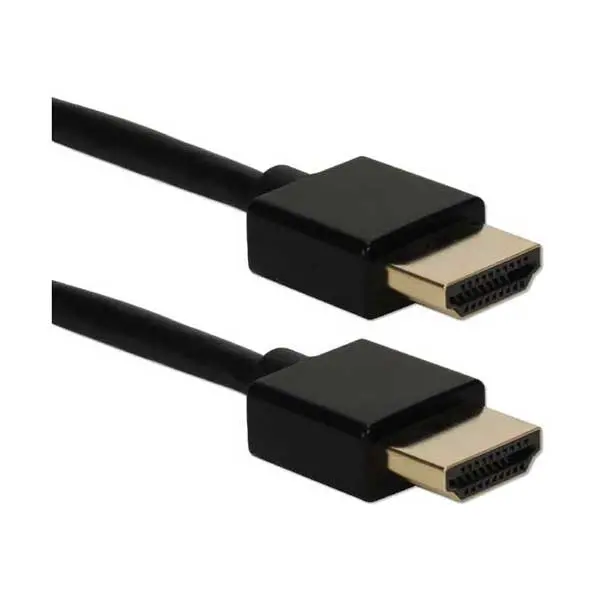 Qvs 3Ft Ultra-Thin Hdmi 2.0 Cable With Ethernet – Compact 4K Connectivity 1