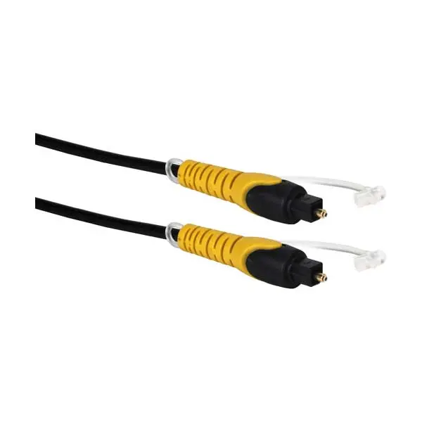 Qvs 6-Foot Toslink Optical Audio Cable – High-Fidelity Spdif Digital Audio 1
