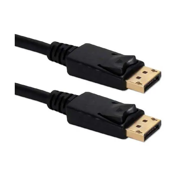 Qvs 6-Foot Ultrahd 4K Displayport Cable – Secure-Latch Design, Black 1