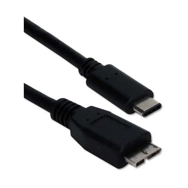 Qvs Cc2233-1M Usb-C To Micro-Usb 3.0 Cable – 1-Meter Superspeed 5Gbps Sync & Charging Cable (3A Support) 1