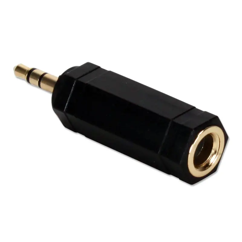 Qvs Cc399Ps-Mf 3.5Mm Male To 1/4" Female Stereo Audio Adapter 1