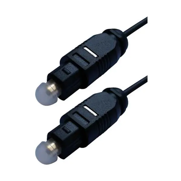 Qvs Fct-15 Toslink Optical Audio Cable – 15Ft Ultra-Thin Spdif Digital Fiber Optic Cord 1