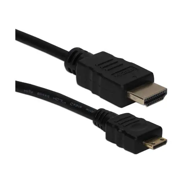 Qvs Hdac-1M Thin Hdmi To Mini-Hdmi Cable – 1-Meter, High-Speed 4K Hd Camera Connection 1