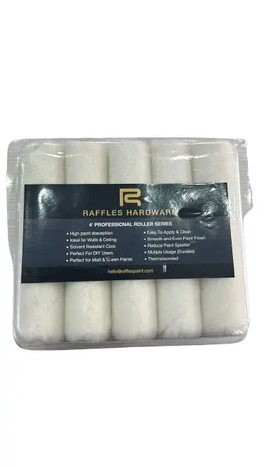 Raffles 4-Inch Mohair Roller Refill – Pack Of 10 | Prr-R04-M 1