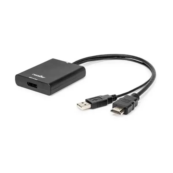 Rocstor Y10A325-B1 Hdmi To Displayport 8K Adapter – Includes Usb-A Power Cable And 5V Adapter 1
