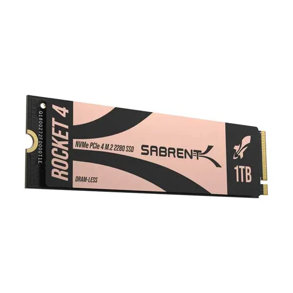 Sabrent Rocket 4 Dram-Less 1Tb Pcie Gen4 Nvme Ssd 1