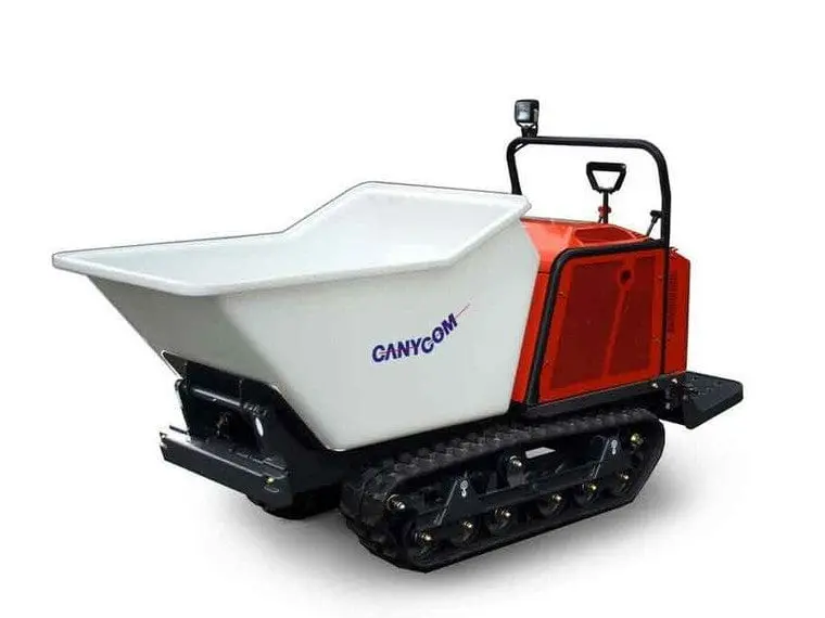 Sc75Pd Pivot-Dump Stand-On Rubber-Track Concrete Buggy 1