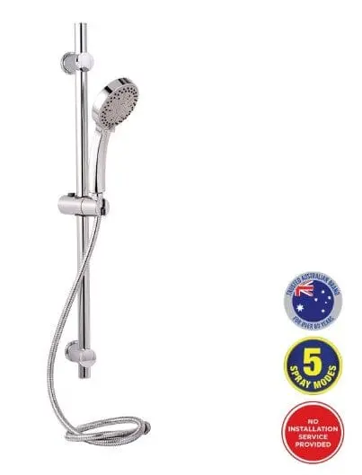 Selleys Classic Adjustable Shower Bar Set – Chrome-Finished, Height-Adjustable Rail (Model Sey-S6575-26) 1