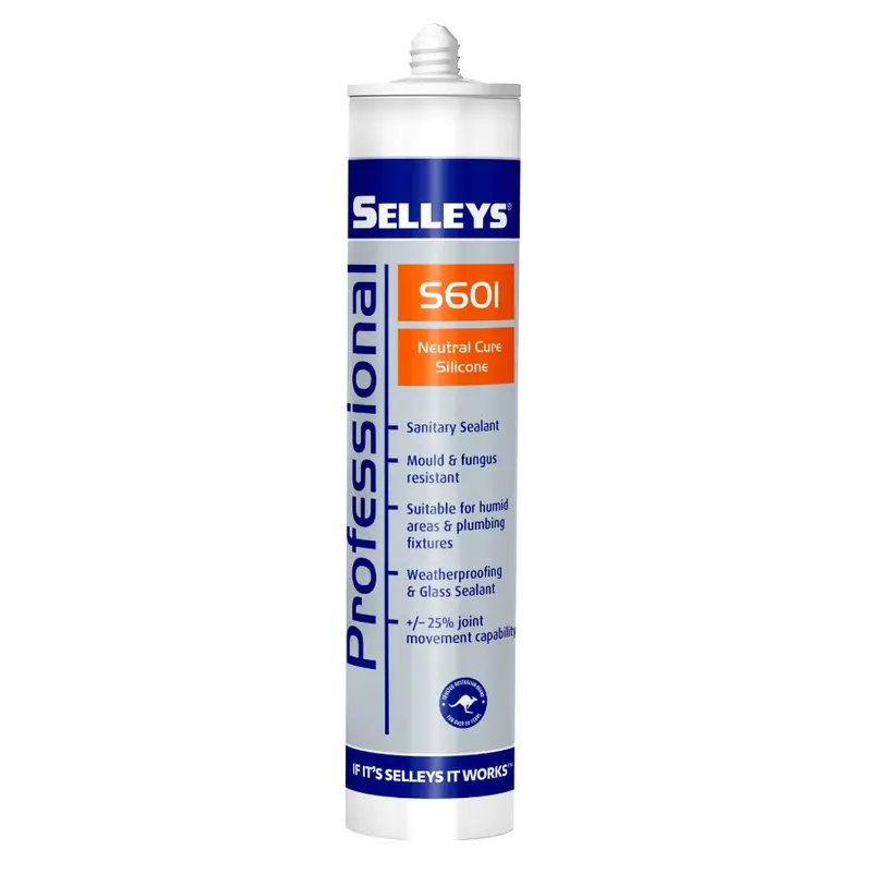 Selleys S601 Premium Neutral-Cure Silicone Sealant – 300G Tube 1