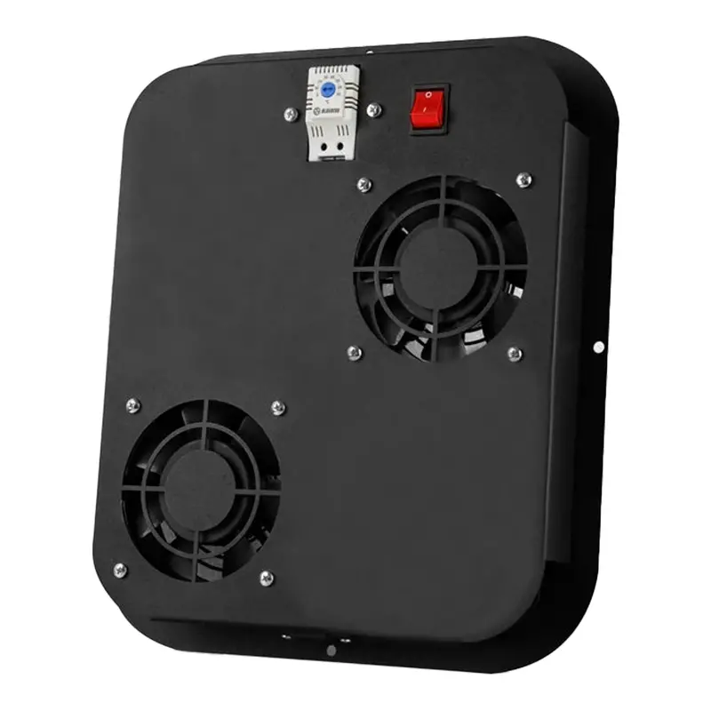 Serrack Stv-Fan2-Fs-Oat Dual-Fan Ventilation Module With Analog Thermostat & Toggle Switch 1