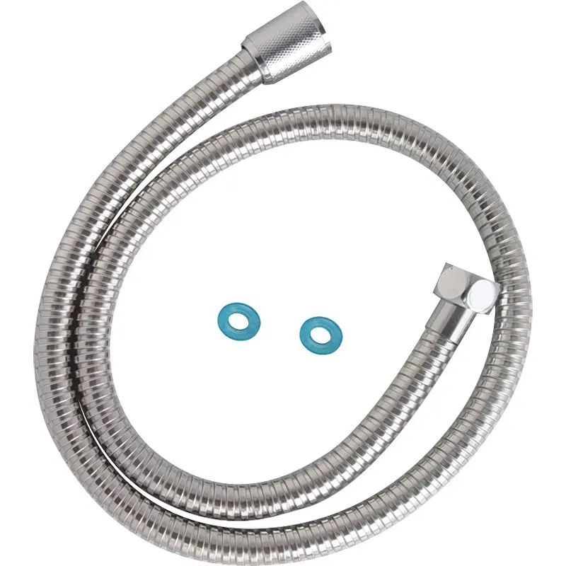 Showy Stainless Steel Double-Lock Flexible Hose – Adjustable 90–210Cm Length 1
