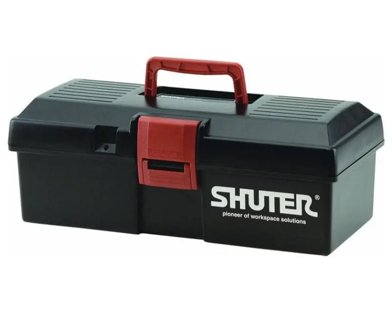 Shuter 4-Liter Pvc Tool Box With Removable Tray & Reinforced Plastic Locks | Tb-Tb901 1