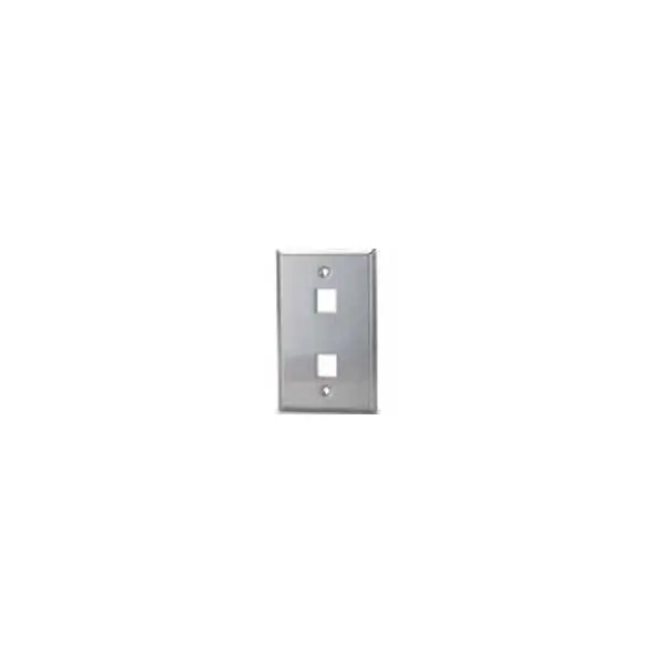Signamax Sskf-2 Dual-Port Wall-Mount Keystone Faceplate 1