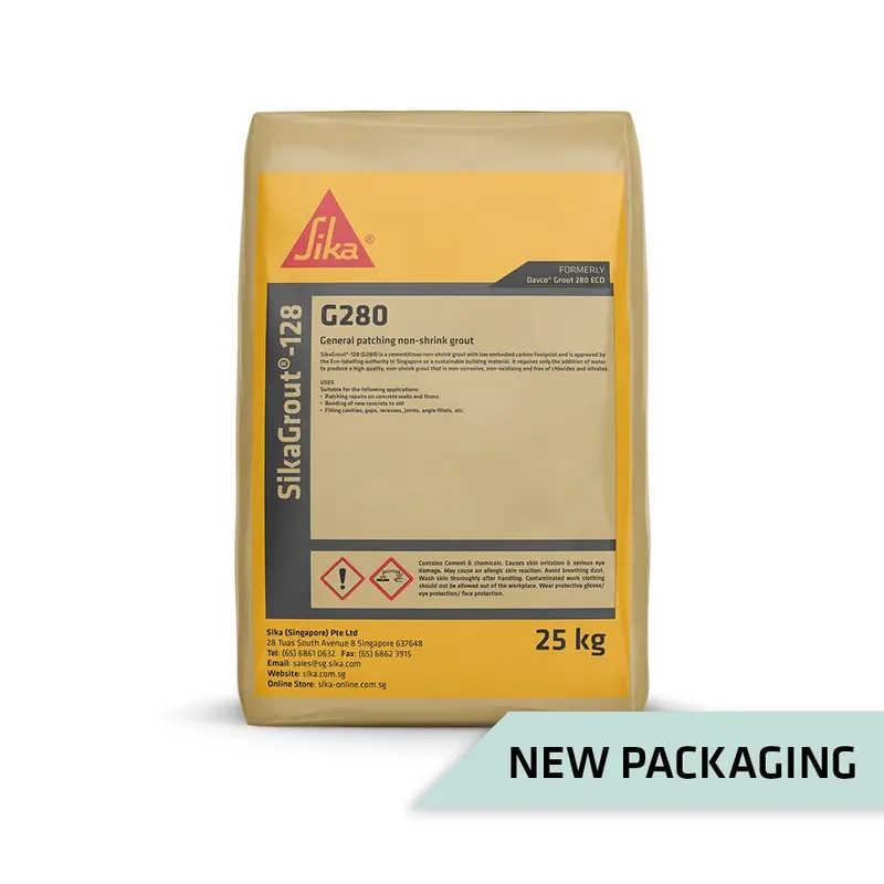 Sikagrout-128 Structural Grouting Compound – 25 Kg Bag (Eco Version Of Former Davco G280) | Grout-S128 1
