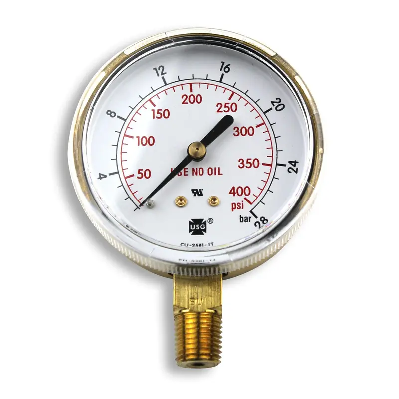 Smith 2.5-Inch High-Pressure Gauge – 400 Psi Capacity With Bar Scale (Ga037-07) 1