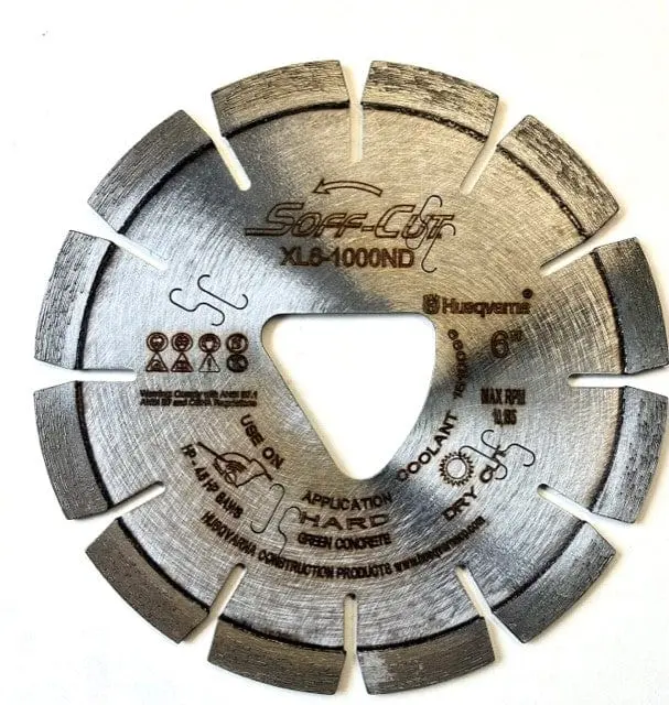 Soff-Cut Excel 1000 Next-Day Diamond Blade For Husqvarna Saws 1