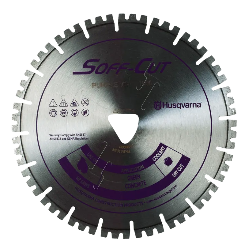 Soff-Cut Vari-Cut Purple Diamond Blade (Husqvarna) 1