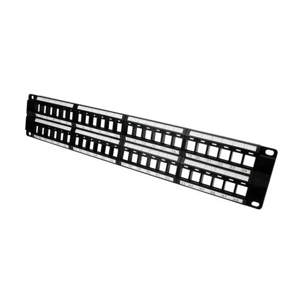 Sr Components 48-Port 2U High-Density Unloaded Patch Panel (Kbpp48) 1