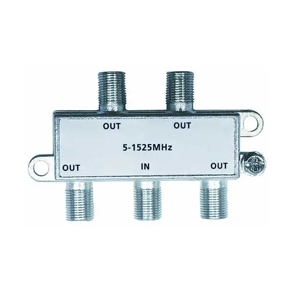 Sr Components Coaxsp4: Moca-Compliant 4-Port 75Ω Digital Coax Splitter (5–1525 Mhz) 1