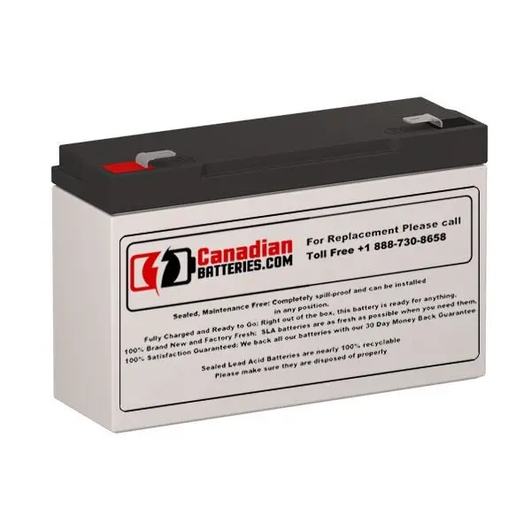 Sunon 3-Fm-12 Battery Replacement – 6V 12Ah Sla With F1 Terminals 1