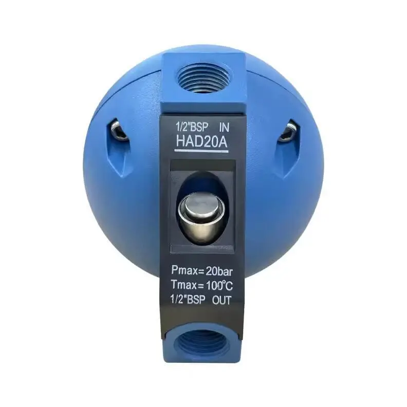 Tank Auto Drain Valve With Blue Ball Indicator – For Air Compressor Systems (Model Af-Had20B) 1