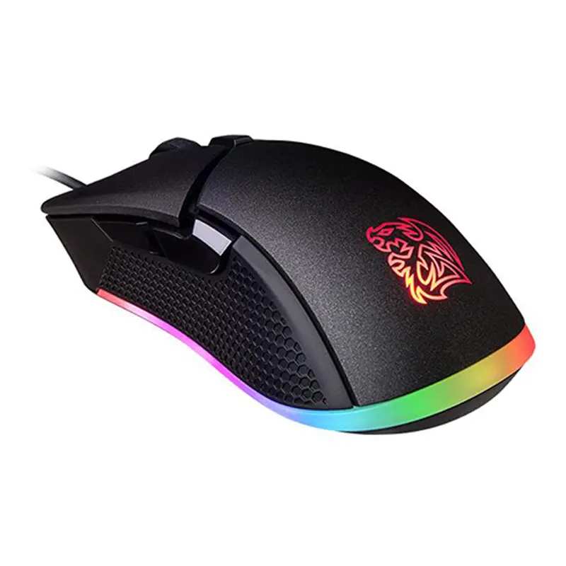 Thermaltake Iris Rgb Optical Gaming Mouse — Ergonomic Design With Customizable Lighting (Mo-Irs-Wdohbk-04) 1