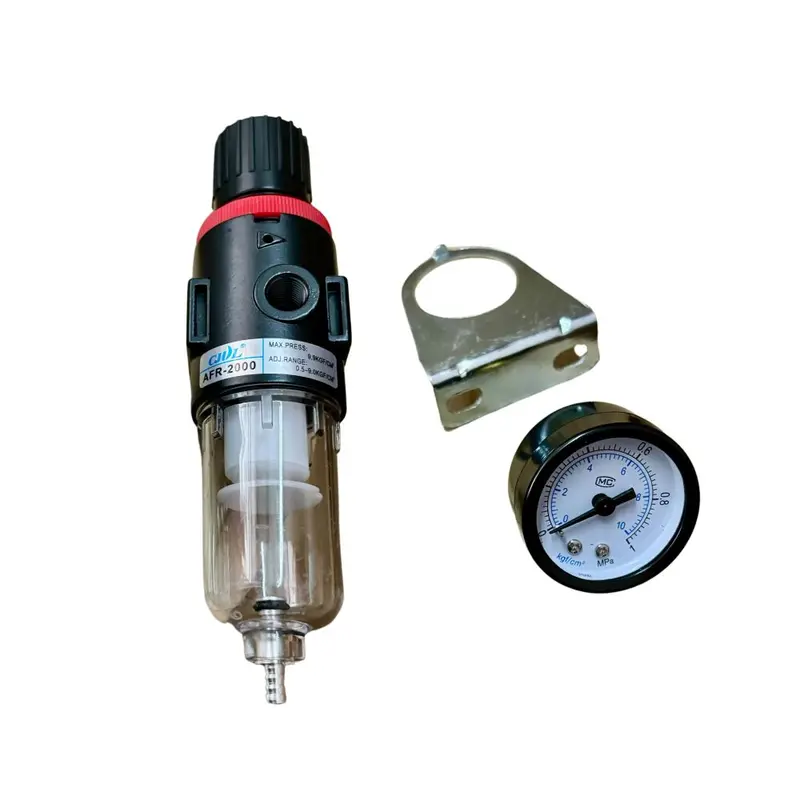 Tiger Afr-1/4" Air Filter Regulator With Pressure Gauge – 1/4-Inch Npt Inline Unit 1