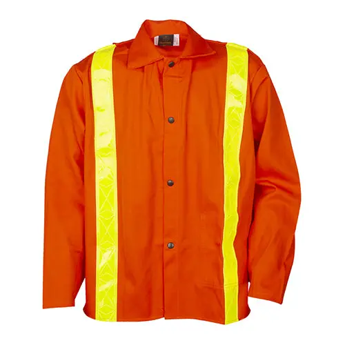 Tillman Hi-Visibility Orange Fr Work Jacket – 30", Reflective Stripes, 9 Oz, Model 6230Drt 1