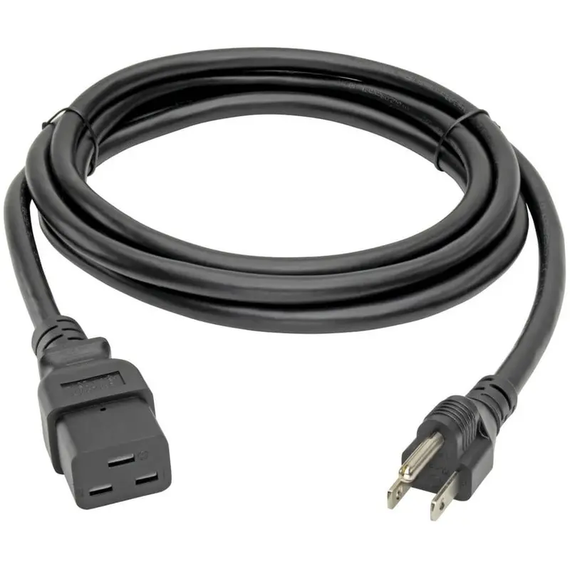 Tripp Lite 10-Foot Heavy-Duty 14Awg Power Cord – C19 To Nema 5-15P 1
