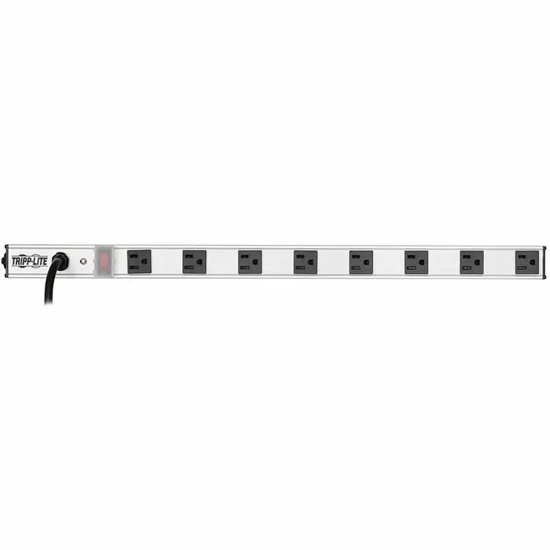 Tripp Lite 120V 8-Outlet Vertical Metal Power Strip – 15Ft Cord, 5-15R Receptacles (0Urm) 1