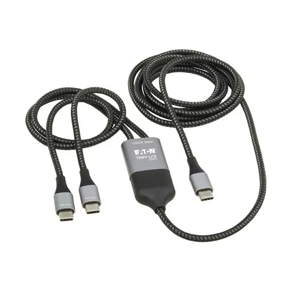 Tripp Lite 6-Foot Dual-Usb-C Splitter Cable With 100W Pd Support (U420P-2X6-100W) 1