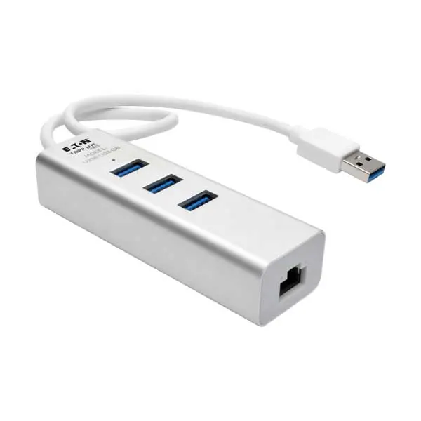 Tripp Lite Usb 3.X To Gigabit Ethernet Adapter With 3-Port Hub – U336-U03-Gb 1