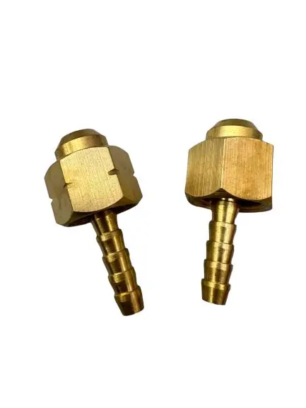 Twin-Hose Brass Nipple Fitting – Thc-G03 Threaded Connector For Pneumatic Systems 1