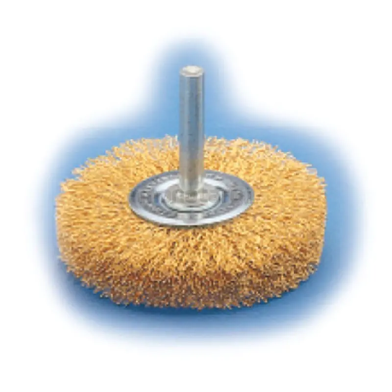 Union Circular Abrasive Wheel Brush – Shank-Mounted For Angle Grinders (U-Sw) 1