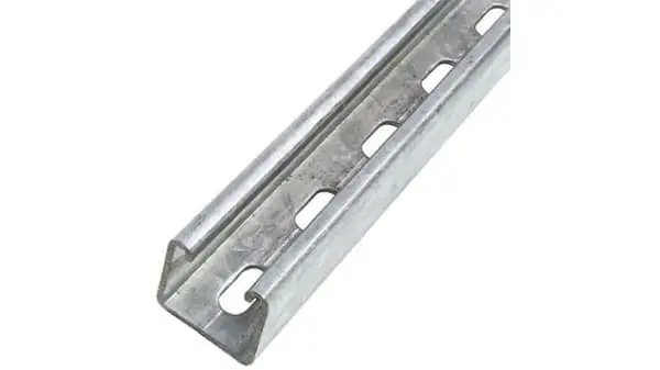 Unistud Perforated Hot-Dip Galvanized Narrow Channel Strut – 41×21×2.5Mm, 5.8-Meter 1