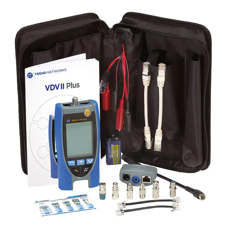 Vdv Ii Plus Voice, Data & Video Tester With 2.9" Backlit Display And Carry Case 1
