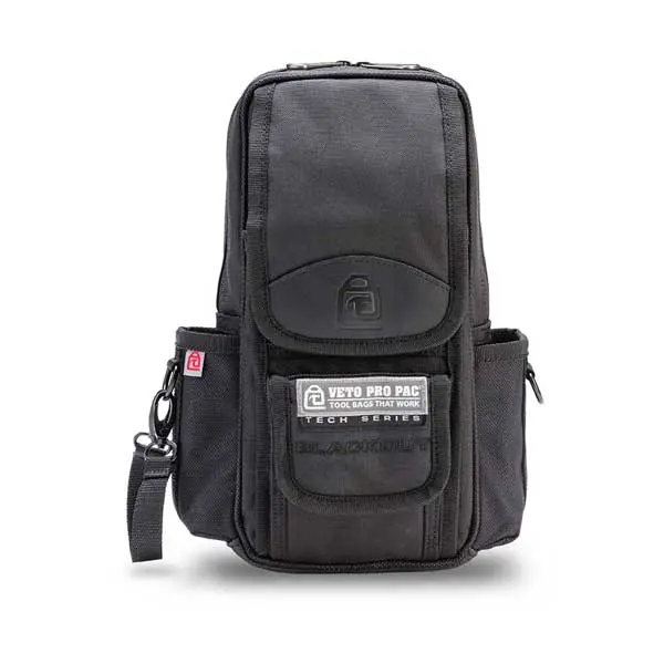 Veto Pro Pac Mb2 Stealth Meter Bag – Medium-Sized Black Zippered Organizer For Field Technicians 1